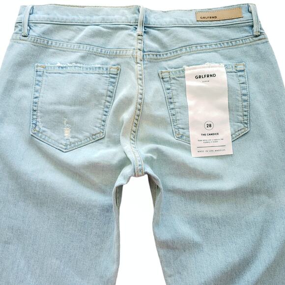 GRLFRND The Candice distressed super skinny mid rise jeans in Hey Jude Sz 28 NEW - Picture 3 of 10